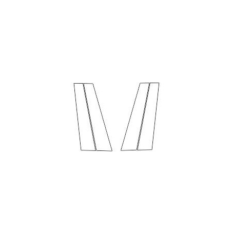 SEAT LEON IV (4) védőfóliák az oszlopra B piano black (2020-)