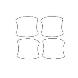 Audi A3 8V dedikerede håndtag beskyttelsesklistermærker / film (2012-2020)