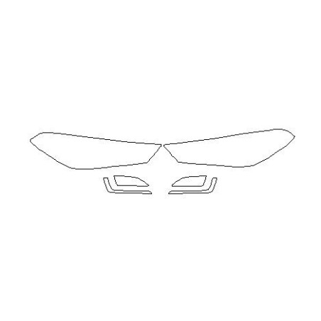 Hyundai Tucson III FL fényszóró / első lámpák / hagyományos fólia védelem (2018-2020)