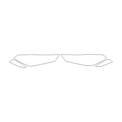 Hyundai Tucson III fari / fanali anteriori / alogeni / pellicole protettive (2016-2018)