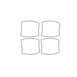 Hyundai Tucson III speciale stickers / beschermfolies voor de hendels (2015-2020)