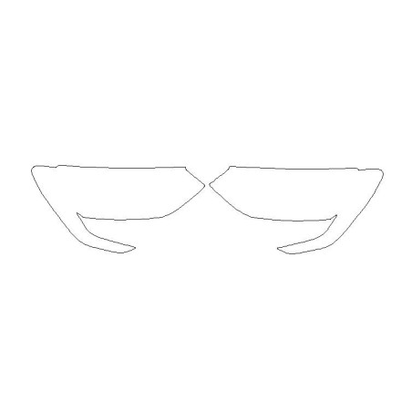 Renault Arkana reflektory / lampy predné fólie ochranné (2019-)