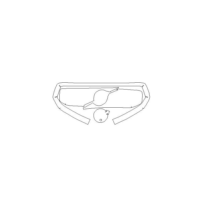 Volvo XC40 Recharge Schutzfolie für den Grill / Kühlergrill (2017-2022)
