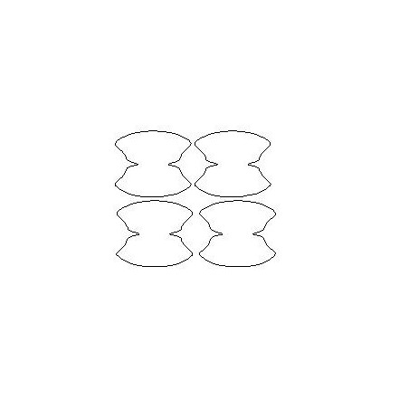 Volvo V50 skyddsfilmer för dörrhandtag (2004-2012)