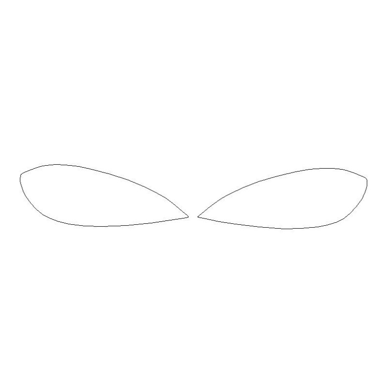 VOLVO V40 přední reflektory / lampy ochranné fólie (2012-2019)