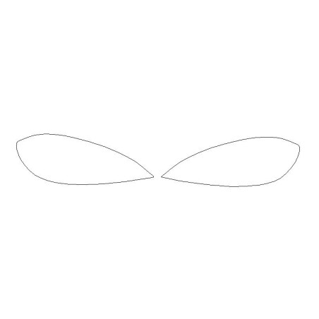 VOLVO V40 přední reflektory / lampy ochranné fólie (2012-2019)