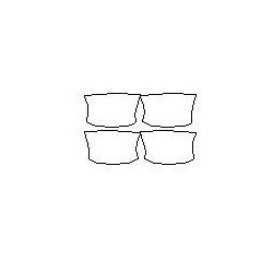 Προστατευτικές μεμβράνες που αφιερώνονται για Audi Q8 (2018-) για τις λαβές.