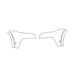 Audi Q8 Frontstoßstange Seitenschutzfolie (2018-2022)