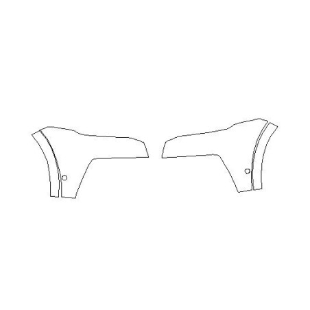 Audi Q8 Frontstoßstange Seitenschutzfolie (2018-2022)