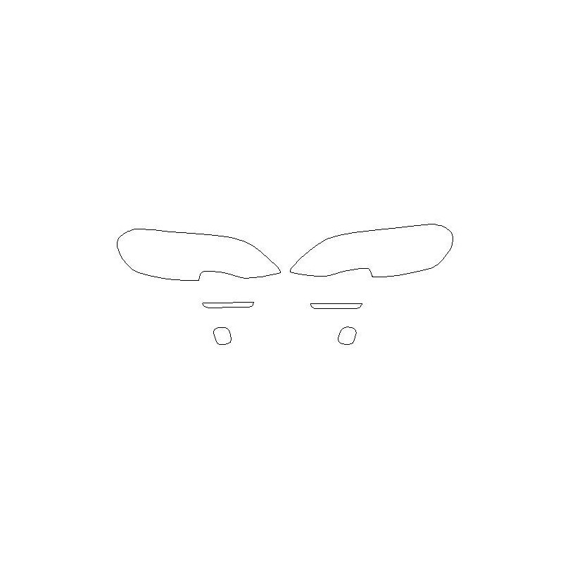 Peugeot Traveller headlights / front lamps protective foils (2016-)