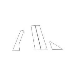 Αυτοκίνητο Audi A3 8Y προστατευτικά μεμβράνες για τις κολώνες Β και C piano black (2020-)