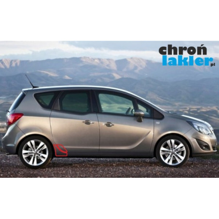 Opel Meriva II naklejka / folia ochronna błotnik drzwi