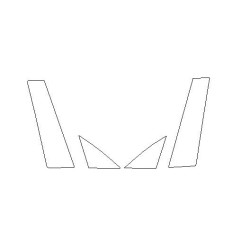 Tesla Y koruma filmleri B piyano siyahı Direkler için (2020-)