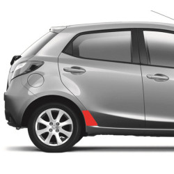 MAZDA 2 II (mk2) 5D ailes autocollants / films de protection (2007-2014)