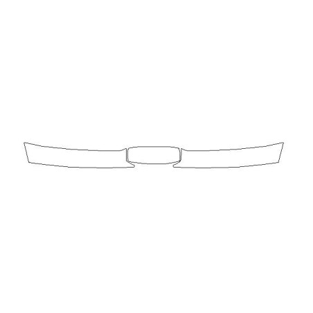 Achterbumper beschermfolie voor MAZDA 2 II (mk2) (2007-2014)