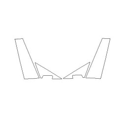 BMW 6 G32 Gran Tourismo GT stolpe A og B piano beskyttelsesfilm (2017-)