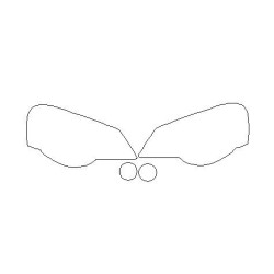 VW POLO 9N IV po FL predné reflektory / svetlá ochranné fólie (2005-2009)