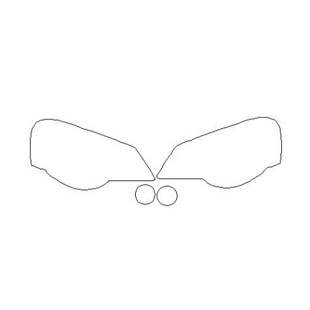 VW POLO 9N IV po FL fari / fanali anteriori pellicole protettive (2005-2009).