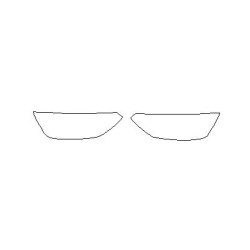 Audi A4 B9 FL reflektory / lampy predné fólie ochranné (2020-)
