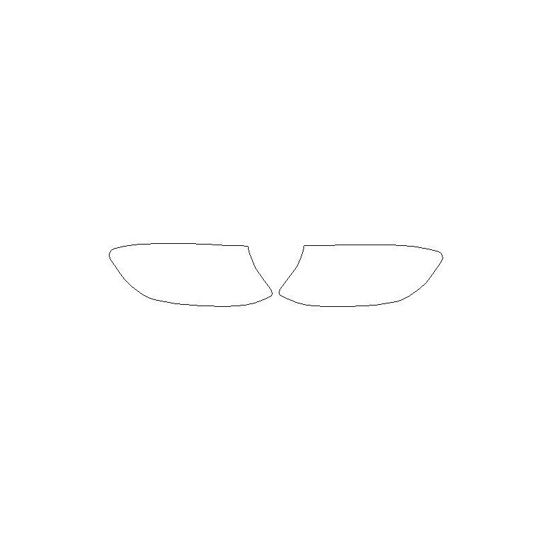 Mercedes Classe GLC X253 C253 fari pre-FL / Pellicole protettive per fari (2015-2019)