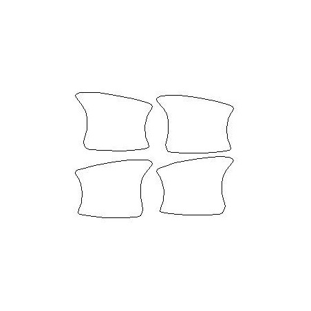 Mercedes GLC-Klasse X253 C253 dedikerte håndtakbeskyttelsesklistermerker/folier (2015-2022)