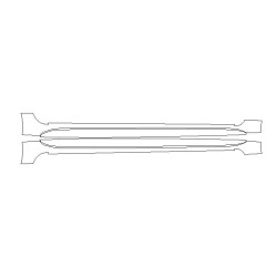 Toyota Corolla XII koruma filmleri / dış eşikler için koruyucu film (2018-)