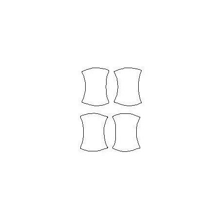 Toyota Corolla XII ochranné fólie pod kliky (2018-)