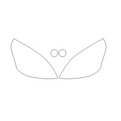 Προστατευτικές μεμβράνες φαναριών / φανών μπροστά Toyota Verso πριν το FL (2009-2013)