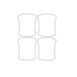 TOYOTA COROLLA E15 özel olarak tasarlanmış kapı kolları koruyucu filmler (2006-2014)