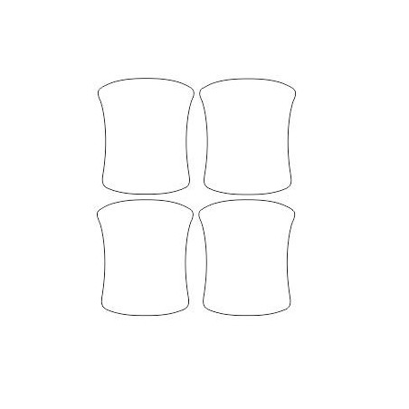 TOYOTA COROLLA E15 özel olarak tasarlanmış kapı kolları koruyucu filmler (2006-2014)