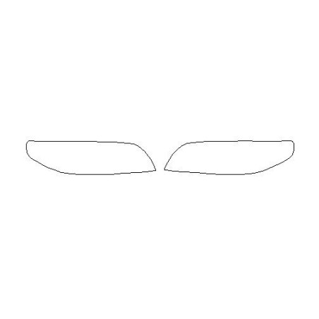 Volvo V70 III faros / láminas protectoras de faros (2007-2016)