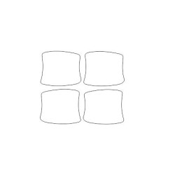 Opel Meriva B II stickers / beschermende folies voor deurgrepen (2010-2017)