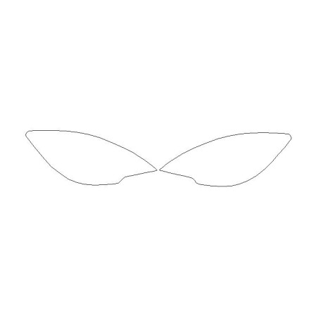 Opel Meriva B II προ του FL προσοφθαλμίδες / μπροστινά φώτα προστατευτικές μεμβράνες (2010-2014)