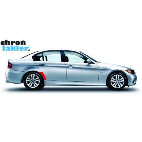 BMW serii 3 naklejki / folie ochronne błotnik tył