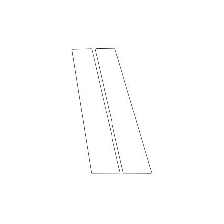 VW T-Roc before FL protective films on B pillars piano black (2017-2021)