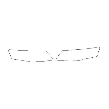 Audi A4 B8 pre-FL frontlykter / beskyttelsesfilm for frontlykter PPF (2008-2011)