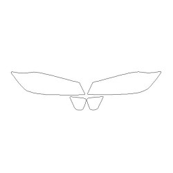 Kia Sorento III 3 predné reflektory / lampy ochranné fólie (2014-2020)