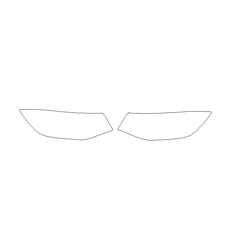 Folhas protetoras dianteiras dos faróis / lanternas para VW Caddy SB V (2020-)