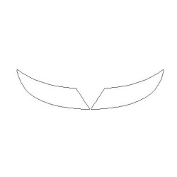 Saab 9-3 II μπροστινά φώτα / φωτιστικά φύλλα προστασίας (2008-2011)