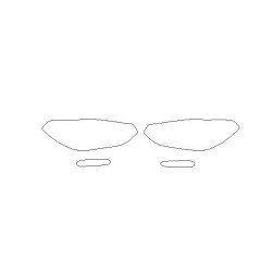 Μπροστινές προστατευτικές μεμβράνες φαναριών / προβολέων BMW X3 G01 πριν από FL (2017-2020)