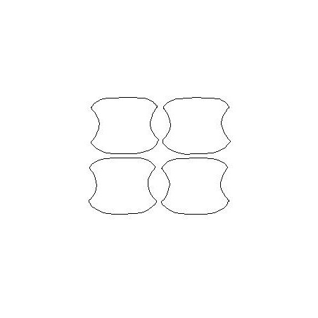 Volvo V90 películas de proteção dedicadas para maçanetas (2017-)