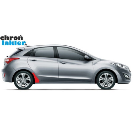 Hyundai i30 naklejki / folie ochronne błotnik tył