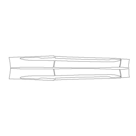 Volvo XC60 II koruma filmleri / alt kapı koruma filmi (2017-)