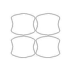 Volvo XC60 skræddersyede beskyttelsesfilm til håndtag (2008-2017)