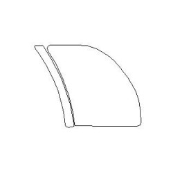 Προστατευτική μεμβράνη φτερό και πόρτας πίσω KIA SOUL II (2013-2018)