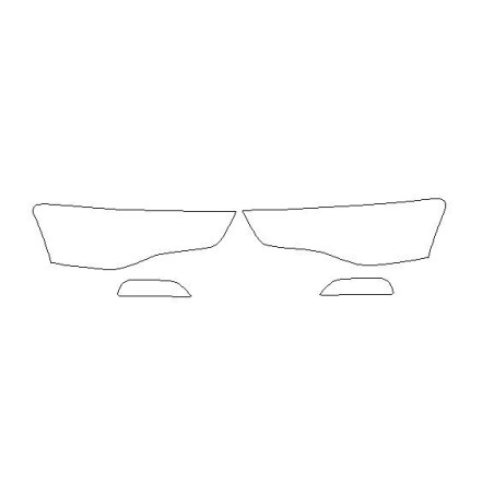 Audi A5 S5 RS5 I mk1 8T FL fari / copri fanali anteriori pellicole protettive (2011-2016).
