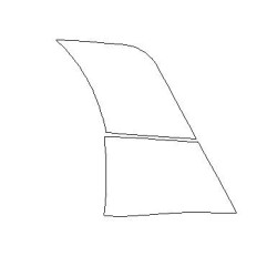 Ford Mustang VI Facelift rear fender protective films (2017-2023)