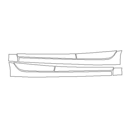 MAZDA 6 III (3) GJ Yüz Yenileme koruyucu film / alt kapılar ve dış eşikler için koruyucu film (2018-)