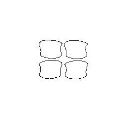 Mitsubishi Eclipse Cross özel kapı kolu koruyucu filmleri (2017-)