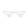 Ford Edge II Facelift headlights / front lamps protective foils (2018-2024)